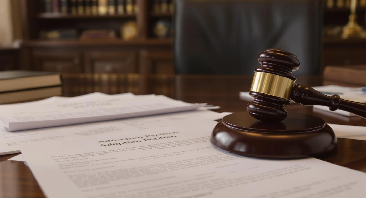 Professional legal consultation about adoption with an attorney and client